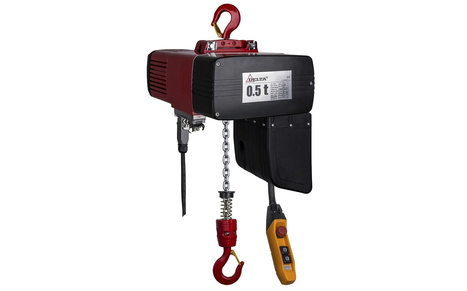 DELTA KANCA ASKILI ELEKTRİKLİ ZİNCİRLİ VİNÇ